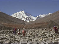 Debsa glacier in front