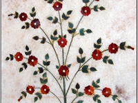 STONE FLOWER IN TAJ