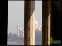 TAJ FROM AGRA FORT