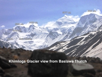 Khimloga main glacier from Baslawa thatch