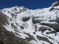 Snout of north glacier