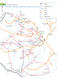 Roopkund, Homkund, Ronti Saddle, Kuari Pass, Tapovan