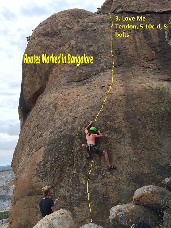 rock climbing