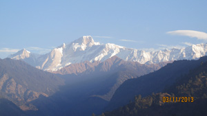 Kedar peak observed from Ukhimath